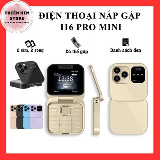  Điện Thoại Thông Minh SIêu Nhỏ Nắp Gập SERVO i16 Pro - 2 Sim 4G Nghe Gọi Quay Phim Chụp Ảnh,Màn Hình Led Thông Báo 