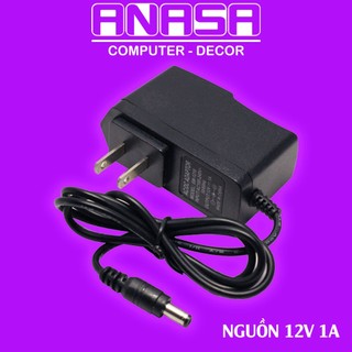 Nguồn Adapter 12V 1A Đầu Ra Jack DC 5.5x2.1mm Cấp Điện Cho Router, Modem Wifi, Bộ Chia Mạng
