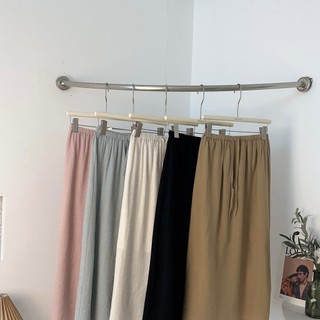 𝗟𝗔 𝗖𝗛𝗔𝗥𝗠𝗘́ | chân váy linen cạp chun mảnh dây luồn 6619 kekejia