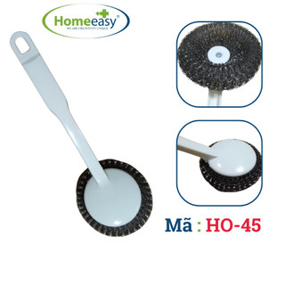 Cọ chùi nồi homeeasy ho-45 - cọ có tay cầm nhựa, dài 26x9 cm