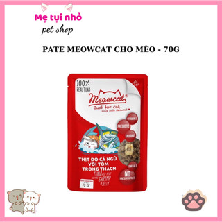 Pate MeowCat Dành Cho Mèo Mọi Trên 6 Tháng Tuổi Túi 70G