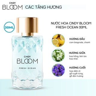 [Jolie Phương Trinh x Cindy Bloom] Combo 2 nước hoa Cindy Bloom 30ml/chai (Aroma Flower + Fresh Ocean)