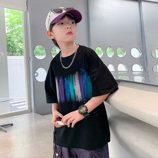 Áo Thun Bé Trai, Bé Gái Cổ Tròn Ngắn Tay Thời Trang, In Hình Năng Động B522 | JJ Kids Fashion