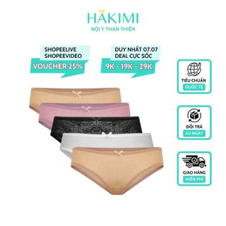Combo 5 quần lót ren nữ hakimi thoáng mát siêu mỏng ql230151
