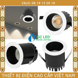  Đèn âm trần Spotlight Mini siêu nhỏ GC LED, chiếu rọi lỗ khoét 50mm, chống chói lóa, bảo hành 2 năm