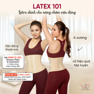 Gen đai nịt bụng latex slim 101 VIỆT CORSET giúp giảm eo cho mẹ sau sinh, hạ size miễn phí