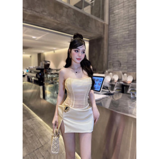 [SẴN HỎA TỐC ] đầm body cúp ngực phối lưới