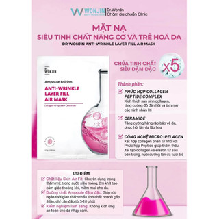 Lẻ 1 miếng mặt nạ Wonjin dưỡng da đủ vị