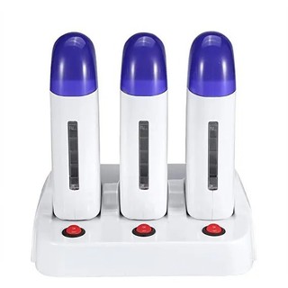  Máy triệt lông máy làm nóng wax lông 2 đế sáp wax cây đôi roller Có công tắc nhấc khỏi kệ 