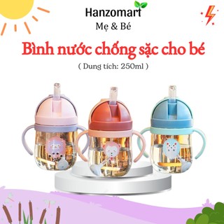 Bình uống nước cho bé tập uống , cốc tập  có van chống sặc 250ml