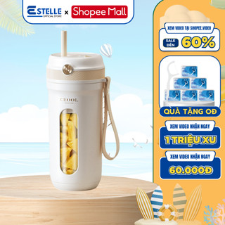 Máy xay sinh tố cầm tay estelle z03 sạc pin tích điện 10 lưỡi dao xay dung tích 350ml công suất 80w, bảo hành 12 tháng