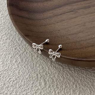 [1 CHIẾC] Khuyên tai bông tai hình nơ chốt bi (KHÔNG ĐỐI NHAU) I 2 GIRLS ACCESSORIES I
