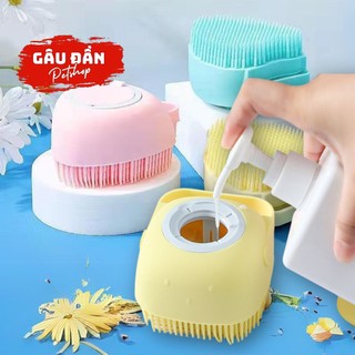 Bàn chải tắm cho chó mèo - bàn chải mát xa cho chó mèo