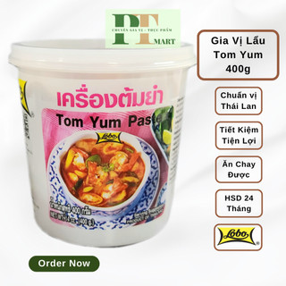Gia vị Lẩu Tom Yum hoàn chỉnh hiệu Lobo 400g. Chuẩn vị, Nấu tiệc, Tiết kiệm.