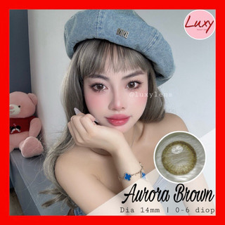  (Giá 1 chiếc) Aurora Brown LUXY LENS 14mm Hàn Quốc, Cam Kết Chất Lượng, Có Bảo Hành