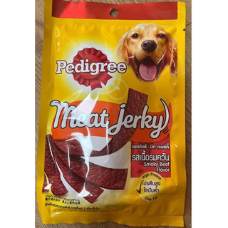 Thức ăn vặt bổ sung cho chó Pedigree meat jerky vị bò xông khói 80g