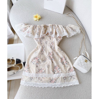 Đầm trễ vai hoa VNXK SHOPXCHUYENSI