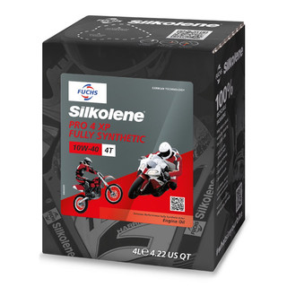 [XẢ HÀNG] Mẫu Hộp 4 Lit Nhớt Fuchs Silkolene Pro 4 10W-40 Fully Synthetic Ester Core - Made in UK