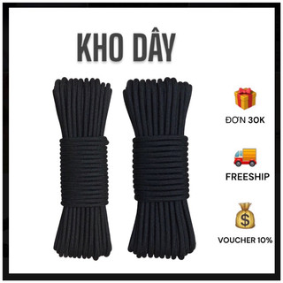 10 mét - Dây Dù tròn 2.8mm & 3.4mm có lõi sát giữ form dùng làm macrame, căng lều, cột hàng
