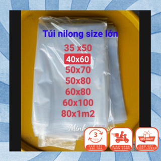 1KG Túi Nilong DẺO MỎNG  3,5 ZEM,Túi PP bóng kính trong suốt MỎNG,túi PE,Bọc Bảo Quản hàng hóa