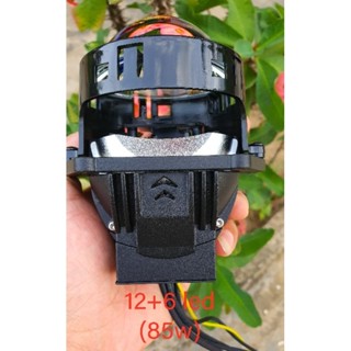 Biled 3.0 inch loại ngắn lắp cho ô tô,xe máy loại tốt 12 chip (12 chip + 6 chip ) 85w ánh sáng mạnh siêu nét