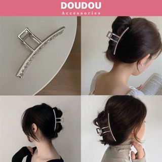 Kẹp tóc kim loại Doudou Kẹp càng cua cỡ lớn phong cách Hàn Quốc Cặp tóc kim loại thời trang ZJ108