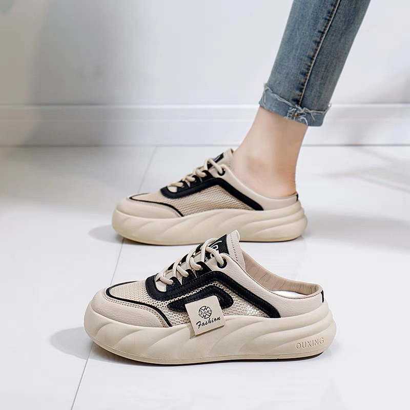 Giầy thể thao  đen kèm video thể thao lưới nâu kèm video