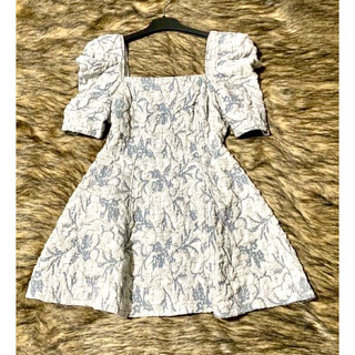 đầm xoè phối tay phồng vải xốp nổi dày đẹp hàng xịn mới 100% size S
