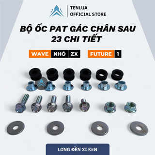 Bộ ốc + cao su bas gác chân sau 23 chi tiết Wave Alpha + Wave ZX + Future 1 ( Hàng Đẹp Loại 1 )