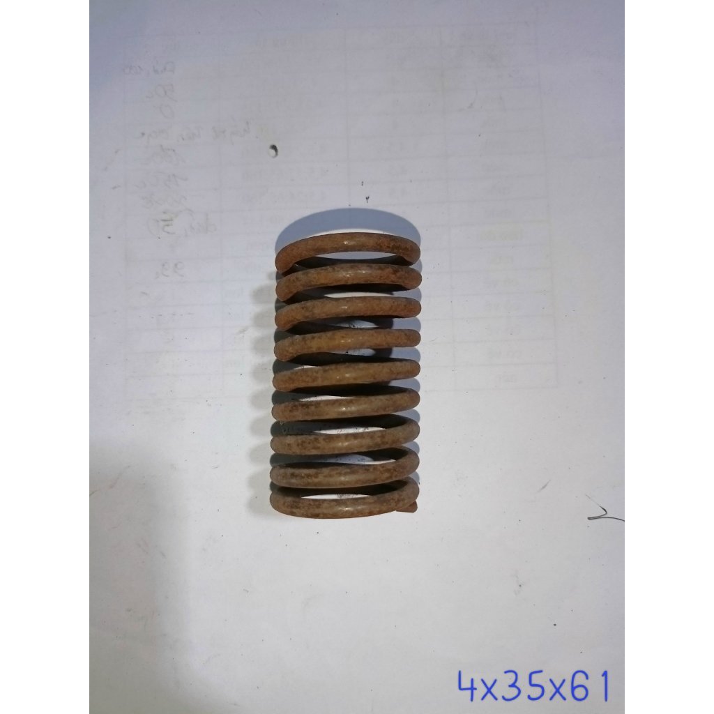 Lò xo nén 4mm ngoài 35mm dài 61mm(hình ảnh thật)