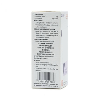 Dung dịch sát khuẩn Povidine 10% 20ml