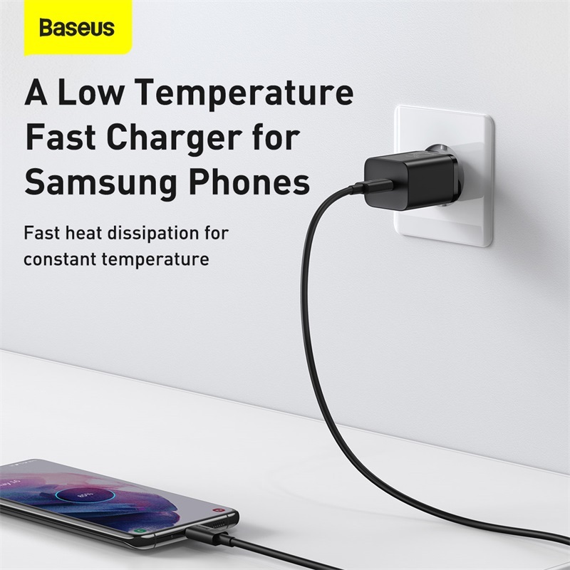 Bộ Sạc Nhanh Baseus Super Si 25W 1 Cổng Type-C Kèm Cáp Type-C to C 1M – Hỗ Trợ PD Samsung Xiaomi | BigBuy360 - bigbuy360.vn
