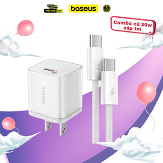 Combo cáp Type-C dynamic 100W kèm củ sạc GaN5s 30W Baseus dành cho Samsung