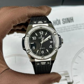 [fullbox hãng]Đồng hồ nữ Hublot BigBang One Click 39mm máy cơ HUB1710 Thụy Sĩ, viền kim cương moiss