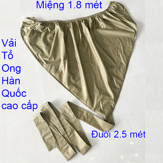 Túi vệ sinh máy lạnh tốt nhất - Đuôi 2.5 mét, miệng 1.8 mét. Áo bạt trùm rửa máy lạnh, điều hòa treo tường 1hp - 3hp