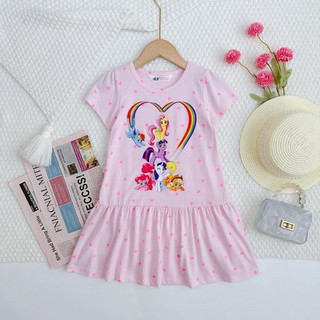 Đầm váy bé gái cọc tay thân dài thun cotton vnxk