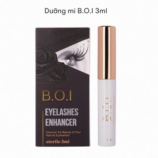 Chai dưỡng mi B.O.I 3ml EYELASHES ENHANCER - giúp phục hồi mi yếu , mi hư tổn do nối mi uốn mi