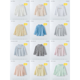 [Chaang] Áo cổ lọ giữ nhiệt thun lạnh dài tay cho bé trai / bé gái 2024 (Size 12M-5Y)