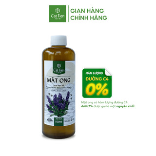 Mật ong hoa bạc hà nguyên chất cát tiên farm 500ml - đặc sản hà giang