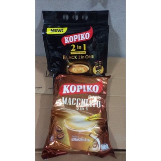 Cà Phê Sữa - Cà Phê Đen Kopiko Macchiato Thái Lan (01 Bịch x 20 Gói)