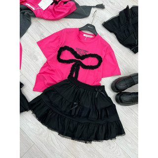 Set Nơ Hồng Mix Váy