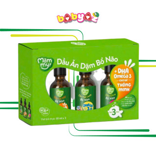 Dầu ăn dặm cho bé mămmy combo 3 chai dầu ăn dặm cá hồi oliu hạt lanh dầu ăn dặm cho trẻ từ 6 tháng