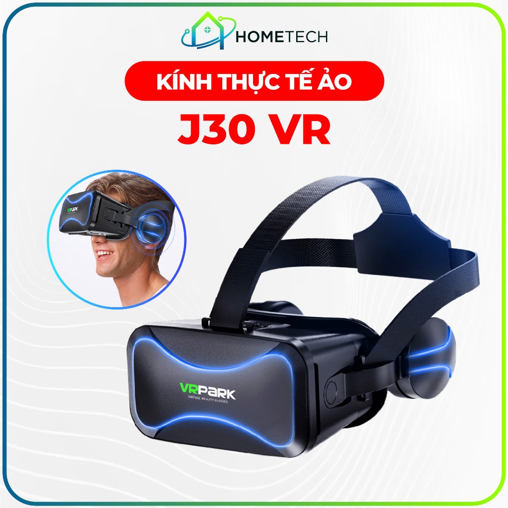 Kính thực tế ảo J30 VR 3D góc rộng kết hợp xem phim và chơi game trên điện thoại chân thực sống động 