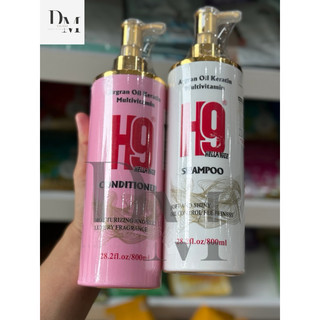 Cặp Gội - Xả H9 Collagen Phục Hồi Tóc Hỗ Trợ Mọc Tóc 800ML