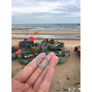Nhẫn handmade hạt cườm nhiều màu
