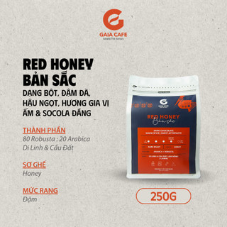 Cà phê phin red honey bản sắc gaia cafe | cafe robusta và arabica rang xay nguyên chất