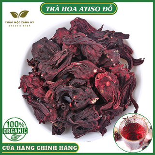 Trà hoa atiso đỏ 100gr sấy khô nguyên nụ hoa bụp giấm khô loại đẹp
