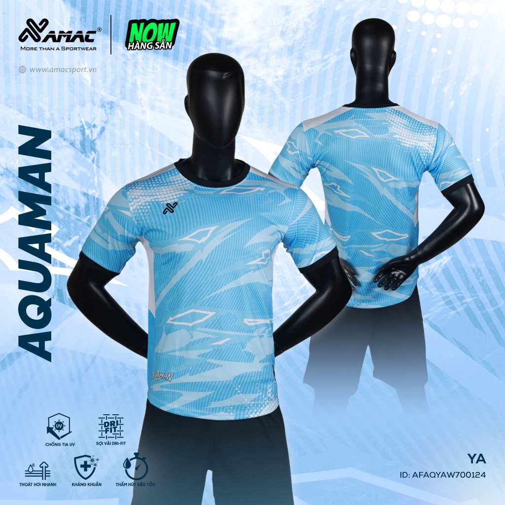 Quần Áo Bóng Đá, Bộ Đồ Thể Thao Amac AQUAMAN Collection Siêu Thấm Hút Mồ Hôi - S26_Sport