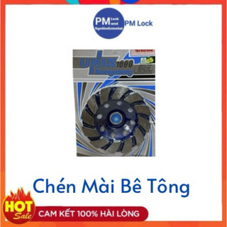 Chén mài bê tông 1 tấc khô xanh, chuyên mài đá hoa cương-pm lovk