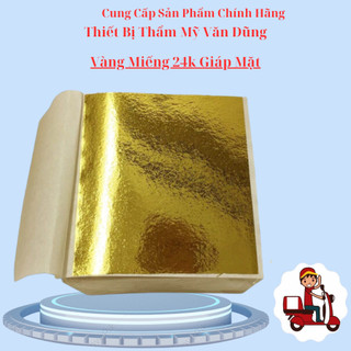 Vàng miếng 24k giáp mặt massage | hộp 100 miếng mặt nạ vàng lá 24k nguyên chất